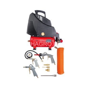 Компрессор SERVICE MASTER KIT + набор из 6 предметов